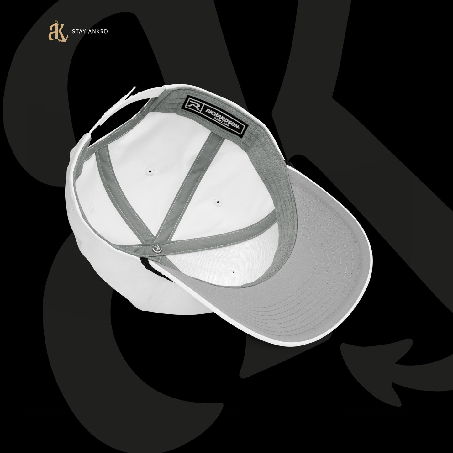ANKRD Rope Cap — White / Black