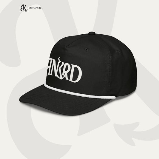 ANKRD Rope Cap — Black / White