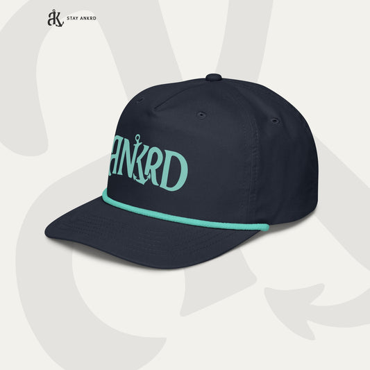 ANKRD Rope Cap — Navy / Teal