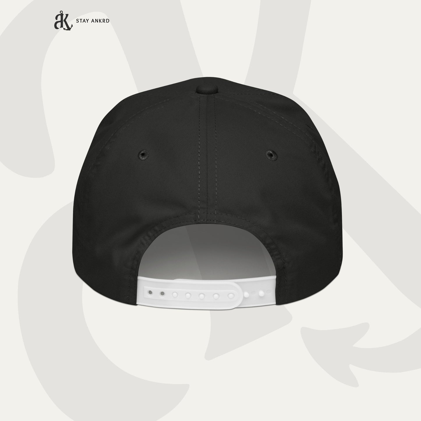 ANKRD Rope Cap — Black / White