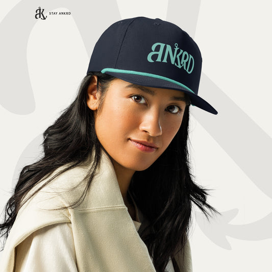 ANKRD Rope Cap — Navy / Teal
