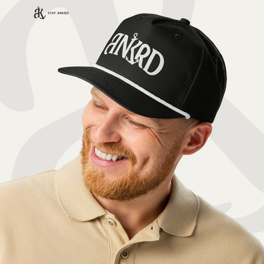 ANKRD Rope Cap — Black / White