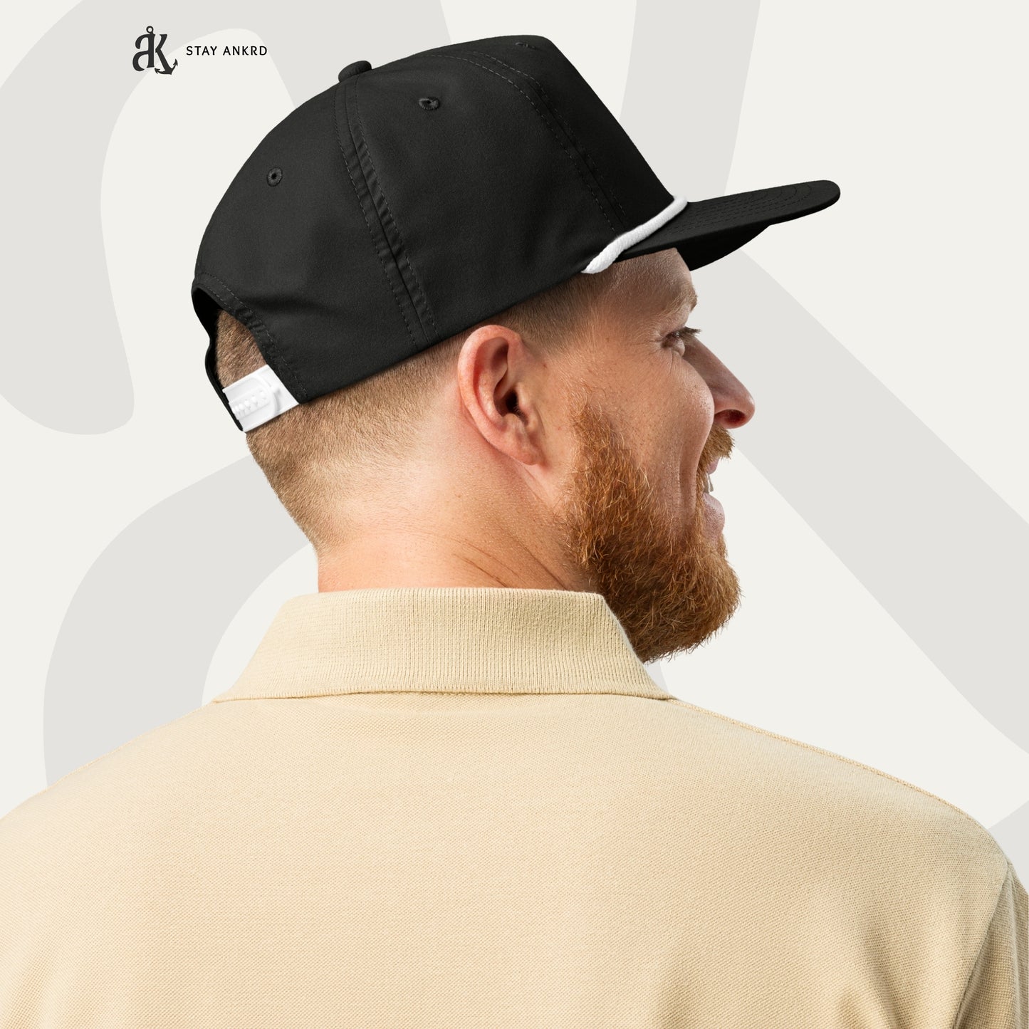 ANKRD Rope Cap — Black / White