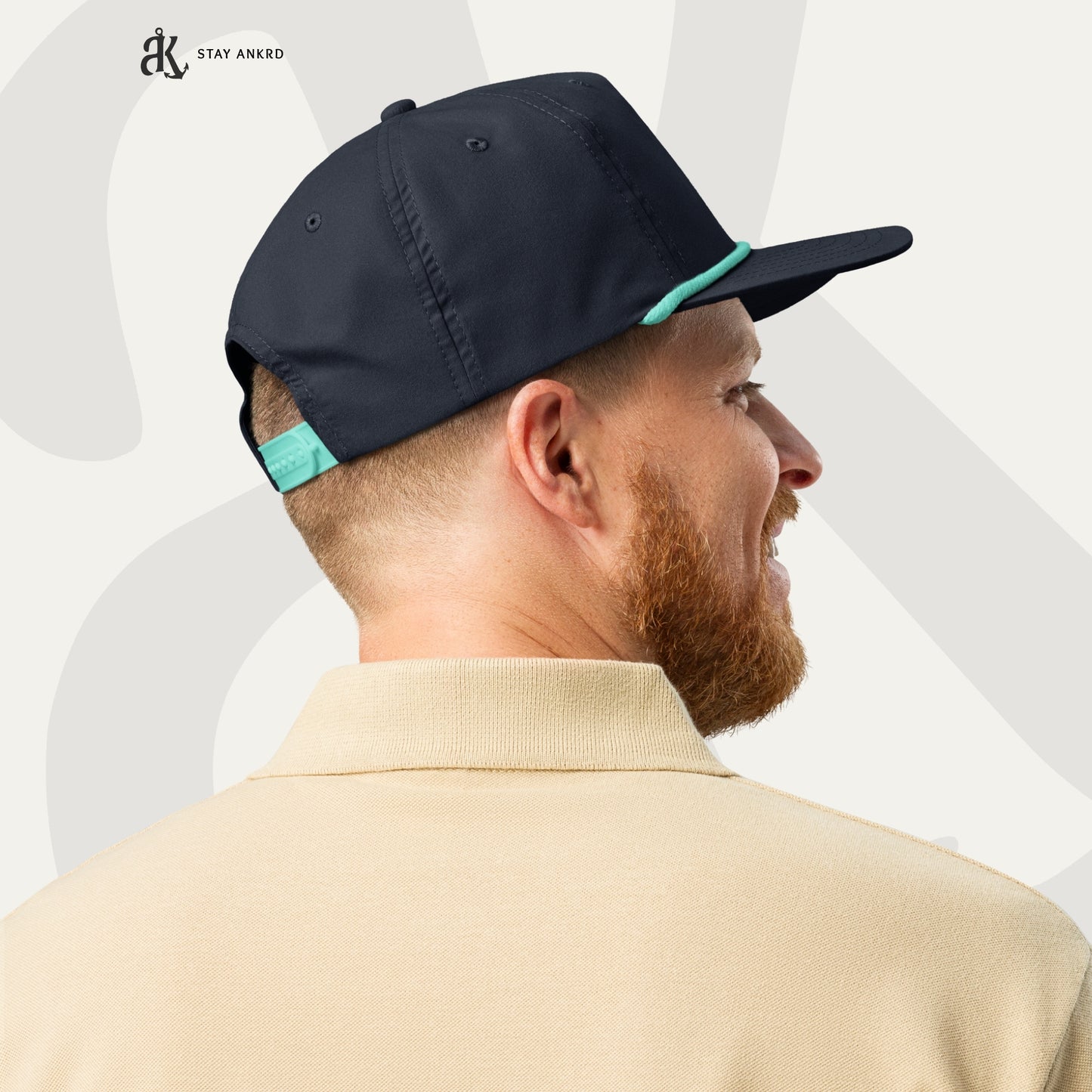 ANKRD Rope Cap — Navy / Teal