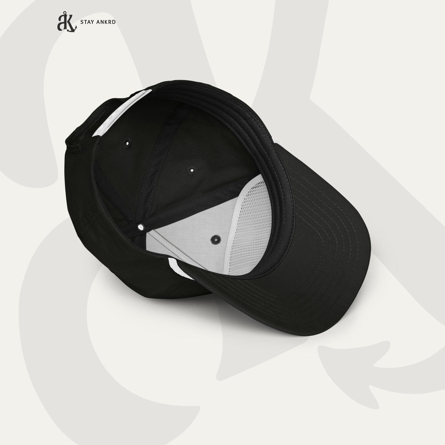 ANKRD Rope Cap — Black / White