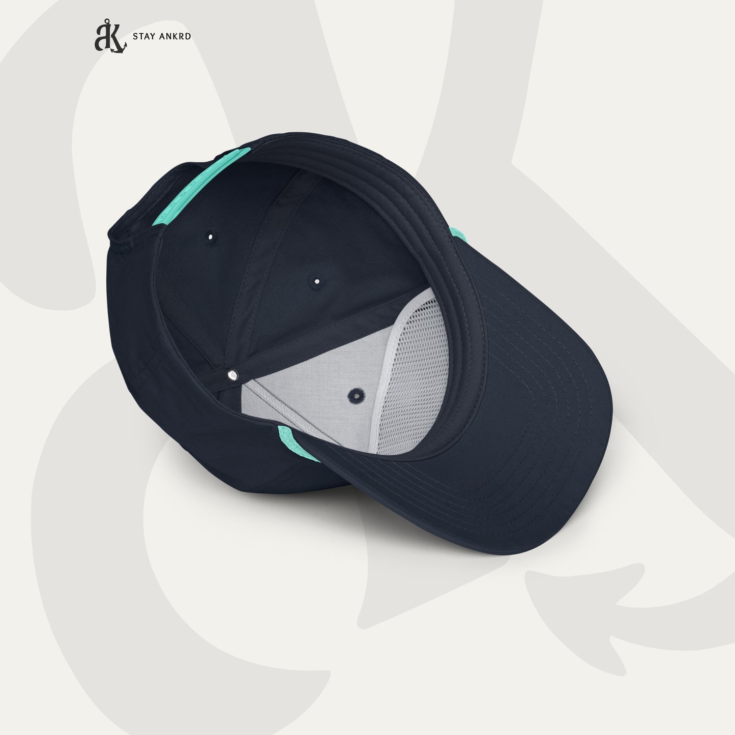 ANKRD Rope Cap — Navy / Teal