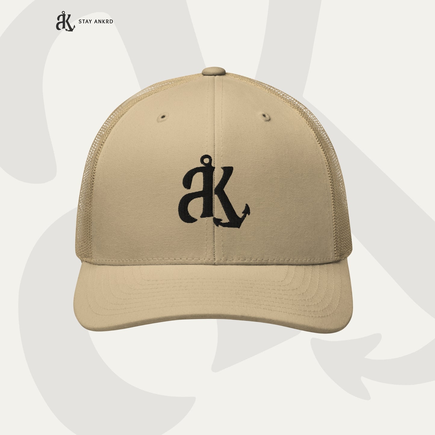 Desert Trucker Cap – Ankrd Brand Mark