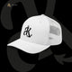 Arctic White Trucker Cap – Ankrd Brand Mark