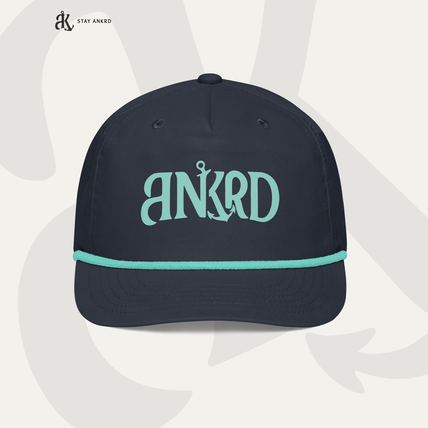 ANKRD Rope Cap — Navy / Teal